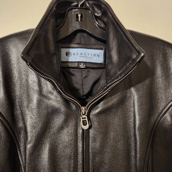 Leather Jacket Kenneth Cole Size M - Picture 4 of 10